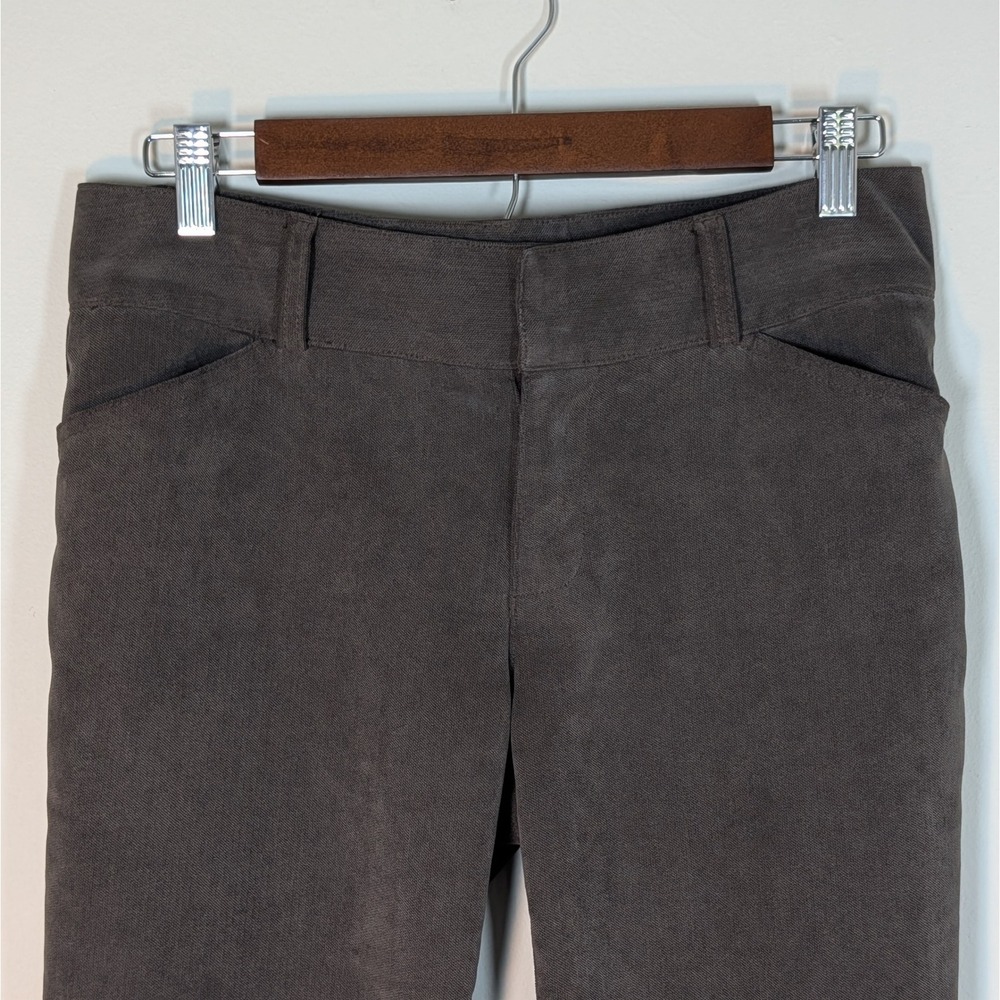 Michael Kors Brown Straight Leg Velvet Feel Dress Pants Womens Sz 4 Professional